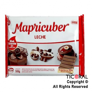 ARCOR MAPRICUBER TABLETA LECHE X 500 GRS